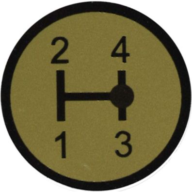 Deutz Baureihe 06 Aufkleber Schaltschema (Nr. 2) Traktor Aufkleber Klebefolie