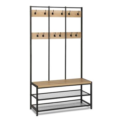 Best For Home - Eleganter Garderobenständer aus Metall, reistehender Flur-Organizer