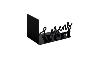 libri x Deko-Buchstützen Lesenswert aus Metall 14,2 x 9 x 9 cm
