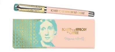 libri x Tintenroller in Geschenkbox 13,5 cm Virginia Woolf