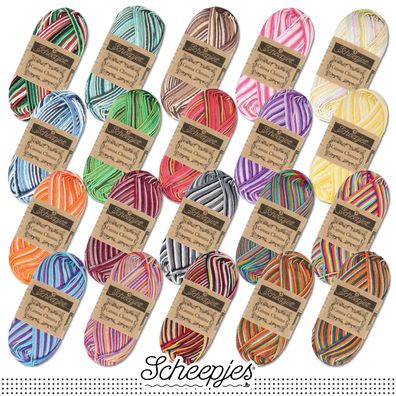 Scheepjes 50 g Catona Chroma Baumwolle Farbverlauf Stricken Wolle Garn 20 Farben