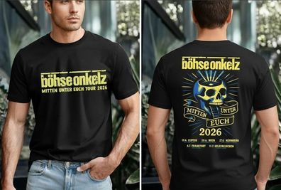 Böhse Onkelz Konzert 2026 Fan Shirt, Hoodie & Sweatshirt - Rock Band Merch Unisex