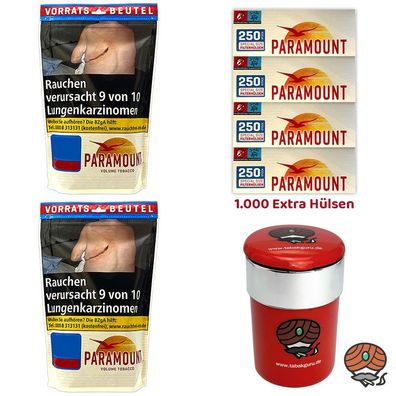 Paramount Volumentabak Beutel 2x 170g, Hülsen, Autoascher