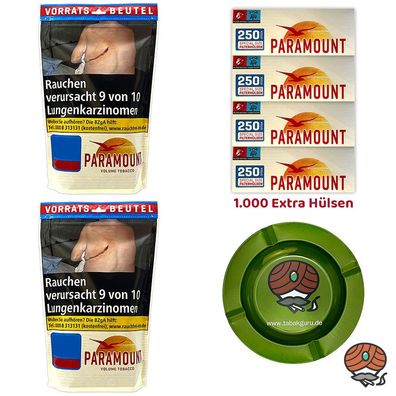 Paramount Volumentabak Beutel 2x 170g, Hülsen, Metallascher
