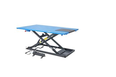 Quad Motorradhebebühne 675kg Scherenbühne Fuß + Pneumatikantrieb, 00693