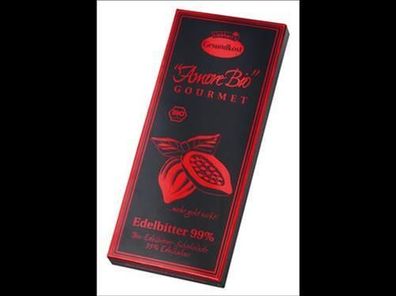 Liebhart´s Gesundkost 3x Bio-Edelbitter-Schokolade, 99% Kakaoanteil 80g