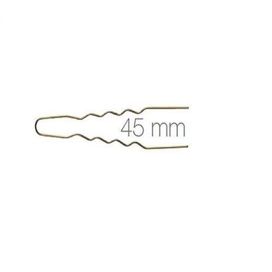 Comair Lockennadeln dünn 45 mm, gewellt gold, 50er-Beutel, 0,55 mm