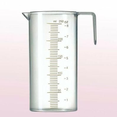 Comair Messbecher 250 ml, transparent, mit Mess-Skala