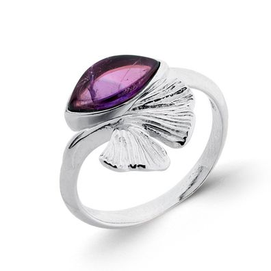 Damenring aus 925 Silber mit Amethyst