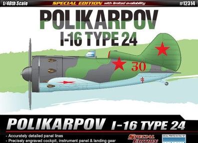Academy 12314 Polikarpov I-16 Type 24 in 1:48 Academy 492314 Bausatz