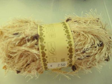 50g Hair Pompon beige bunt Farbe Nr 216