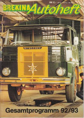 Brekina Autoheft 92/93, Gesamtprogramm