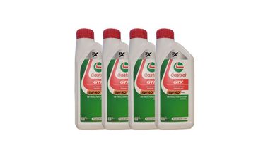 Castrol GTX 5W-40 A3/ B4 MB 229.3 VW 502 00/ 505 00 4x1 Liter Motoröl