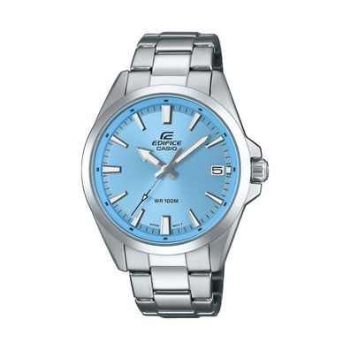 Casio Edifice Uhr Herren EFV-100D-2BVUEF Edelstahl, Quarz, Blau