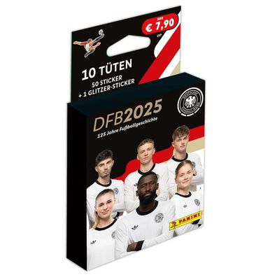 Panini DFB 2025 – 125 Jahre Fußballgeschichte Sticker – ECO Blister 2 Deutsche
