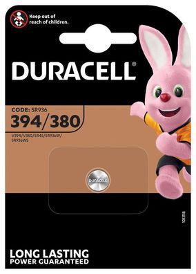 Duracell Uhrenbatterie D394 1,55V 84mAh AgO 1er Blister