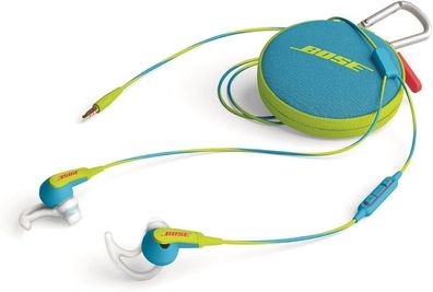 Bose SoundSport Blau Gelb In-Ear Kopfhörer mit 3,5mm Klinke Sport & Fitness Kabel-Ohr