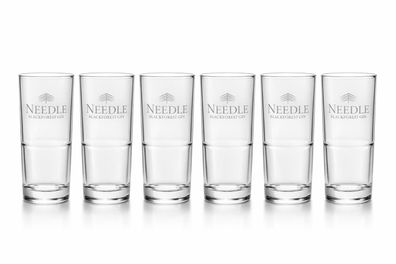 NEEDLE Blackforest Gin Longdrinkgläser – 6er Set | Hochwertige Gin- & Cocktailg