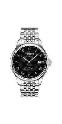 Tissot Le Locle Powermatic 80 Herrenuhr silber schwarz T006.407.11.052.00