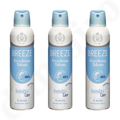Breeze Freschezza talcata deo 3x 150ml ohne Alkohol