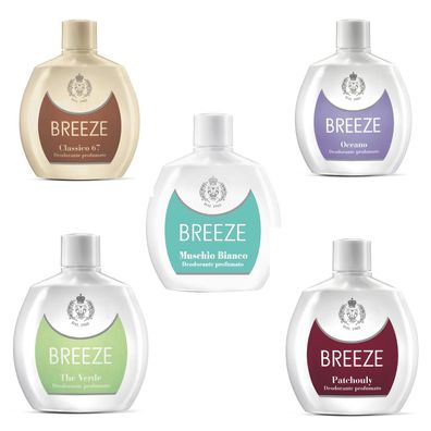 Breeze Deodorant deo Squeeze Test Set 5x 100 ml