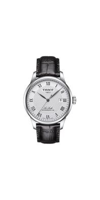 Tissot Le Locle Powermatic 80 Herrenuhr silber Lederarmband T006.407.16.033.00