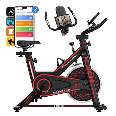 FunLife C1 Heimtrainer Fahrrad & Ergometer, Spinning Bike Fitnessbike Indoor