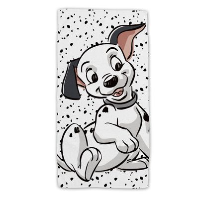 101 Dalmatians Baumwolle Strandtuch Frottee Badetuch mit Premium Druck, 70x140 cm
