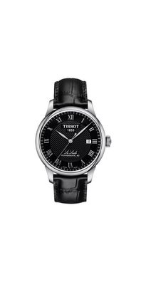 Tissot Le Locle Powermatic 80 Herrenuhr silber Lederarmband T006.407.16.053.00