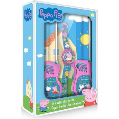 Walkie Talkie Set mit Peppa Pig Digitaluhr