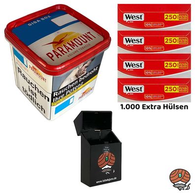 Paramount Volumentabak Giga Box à 230g, West Extra Hülsen, Box