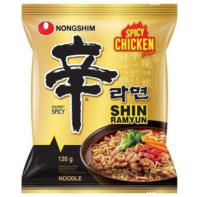 Nongshim Instantnudeln Shin Ramyun Spicy Chicken 120g