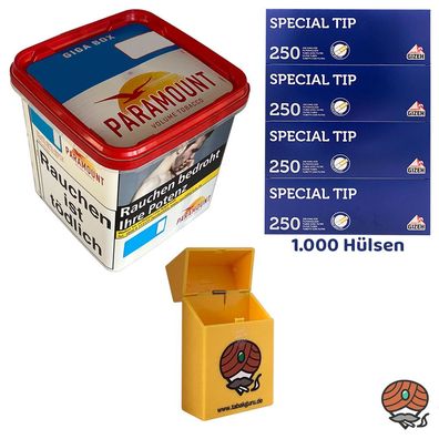 Paramount Volumentabak Giga Box 230g, Gizeh Special Tip Hülsen, Box