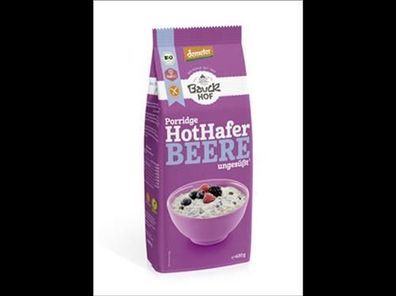 Bauck Mühle 3x Hot Hafer Beere glutenfrei Demeter 400g