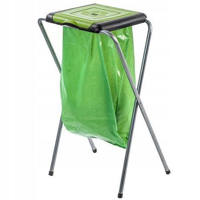 KADAX Ständer für Mülltrennung, stabiler Müllsackhalter, Einzeln, Grün