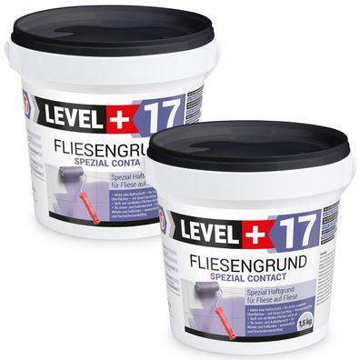 Fliesengrund 3kg Haftgrund Quarzgrund Fliesengrundierung Fliese auf Fliese L+17