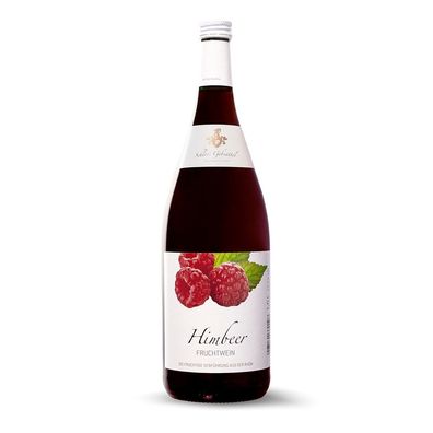 Fruchtwein Himbeerwein 1 Literflasche