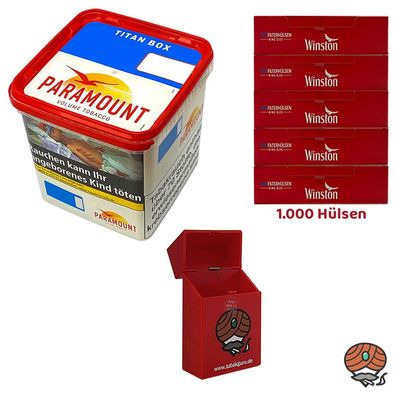Paramount Volumentabak Titan Box 315g, 1000 Winston Hülsen, Box