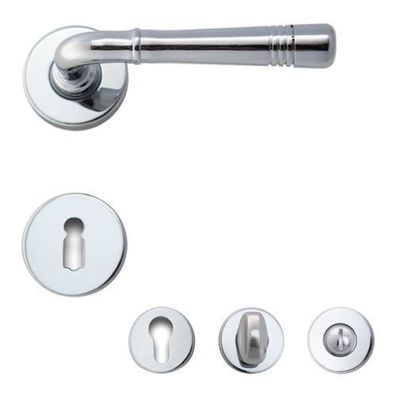 Ghidini R716 Berlin M4 glanzchrom BB/PZ/WC Griff Türdrücker Rosette Türklinke