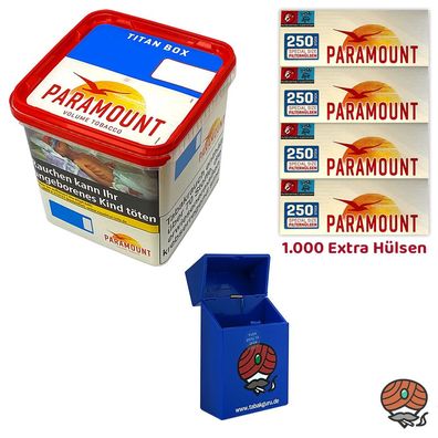 Paramount Volumentabak Titan Box 315g, 1000 Extra Hülsen, Box