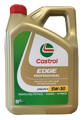 Castrol Edge Professional Longlife 3 5W-30 VW 504 00/ 507 00 C30 4 Liter Motoröl