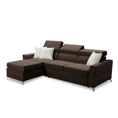 Best For Home Ecksofa Barry mit Schlaffunktion und großem Bettkasten RECHTS LINKS