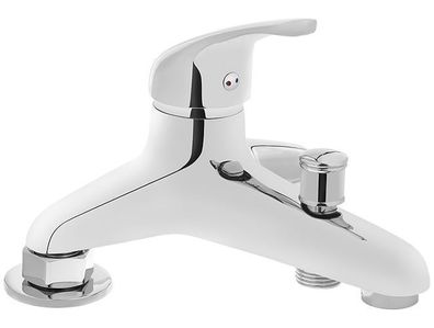 Badewannenarmatur Wasserhahn Standard Wannenarmatur in Chrom Wannenrandarmatur