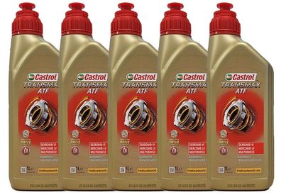Castrol Transmax ATF Dexron VI Mercon Multivehicle 5x1 Liter