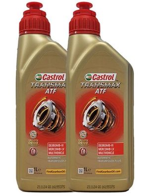 Castrol Transmax ATF Dexron VI Mercon Multivehicle 2x1 Liter