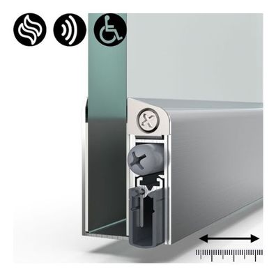 athmer Schall-Ex GS-10 Bodentürdichtung für 10mm Glastüren