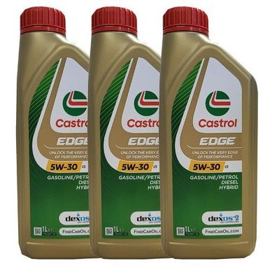 Castrol Edge 5W-30 C3 VW 505 00/ 505 01 MB-229.31/ 229.51 GM dexos 3x1 Liter Motoröl