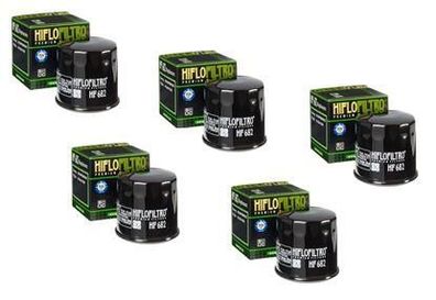 5x Hiflo HF682 ?lfilter oilfilter passt an Triton Reactor 450 R 08-16 Te G 520 F