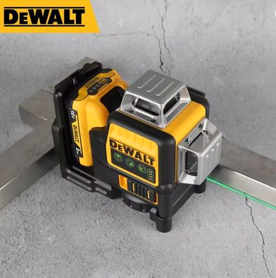 DEWALT DW089LG 12-Linien 360° Grüner Kreuzlinienlaser 3-Seiten selbstnivellierend 12V