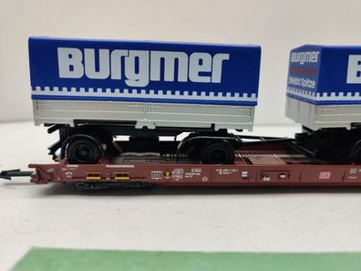 Märklin H0 AC 4740 / 4983135-2 "Rollende Landstr." / Saadkms 690 / DB / LKW Burgmer